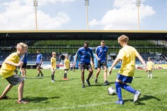 Impressionen der FCL-Saisoneröffnung mit dem Kids-Training in der Swissporarena. (Bild: Manuela Jans-Koch, Luzern, 14. Juli 2019)