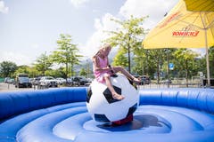 Impressionen der FCL-Saisoneröffnung beim Fussball Rodeo vor der Swissporarena. . (Bild: Manuela Jans-Koch, Luzern, 14. Juli 2019)