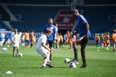 Impressionen der FCL Saisoneröffnung mit dem Kids Training in der Swissporarena. Fotografiert am 14. Juli 2019 in Luzern(Manuela Jans-Koch | LZ)