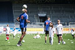 Impressionen der FCL Saisoneröffnung mit dem Kids Training in der Swissporarena. Fotografiert am 14. Juli 2019 in Luzern(Manuela Jans-Koch | LZ)