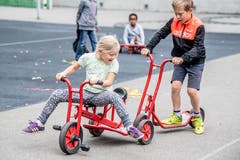 Der Eröffnungsanlass steht ganz im Zeichen von Spiel und Spass. (Bild: Nadia Schärli, Luzern, 15. Juli 2019)