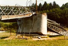 GanggelistegBruchstelle des Widerlagers. (Bild: PD/Gemeindearchiv Bussnang)