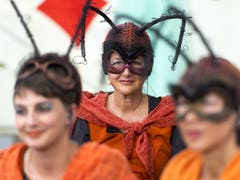 Über 5000 Schauspieler und Statisten beteiligen sich an der Aufführung. (Bild: Keystone/LAURENT GILLIERON)