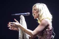 Die britische Sängerin Joss Stone war einer der Top-Acts am ersten Tag. (Bild: Alexandra Wey/Keystone, Luzern, 19. Juli 2019)
