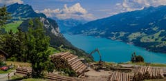 Blick auf den Walensee, von Amden aus. (Bild: Renato Maciariello)