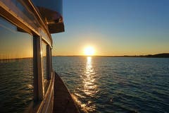 Schifffahrt mit der MS Säntis Richtung Sonnenuntergang auf dem Bodensee. (Bild: Thomas Ammann)