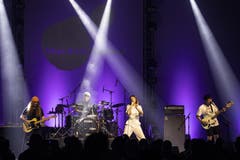 Die britische Band Orchards trat am Samstagabend in Luzern auf. (Bild: KEYSTONE/Alexandra Wey, Luzern, 20. Juli 2019)