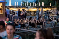 Impressionen vom Eröffnungsabend des Blue-Balls-Festivals. (Bild: Nadia Schärli, Luzern, 19. Juli 2019)