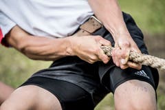 Impressionen von der U19-Schweizer-Meisterschaft im Seilziehen. (Bild: Nadia Schärli, Engelberg, 20. Juli 2019)