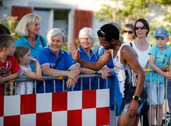 Sieger Abraham Tadesse. (Bild: Stefan Kaiser, Oberägeri, 19. Juli 2019)