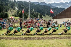Impressionen von der U19-Schweizer-Meisterschaft im Seilziehen. (Bild: Nadia Schärli, Engelberg, 20. Juli 2019)