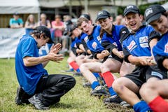Impressionen von der U19-Schweizer-Meisterschaft im Seilziehen. (Bild: Nadia Schärli, Engelberg, 20. Juli 2019)