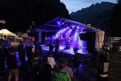 Jack Slamer spielten vor einer eindrücklichen Kulisse. (Bild: Florian Arnold, 20. Juli 2019)