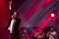 Die australische Band «The Cat Empire» am Blue Balls. (Bild: KEYSTONE/Alexandra Wey, Luzern, 20. Juli 2019)