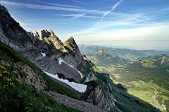 Nordflanke des Säntis mit Blick Richtung Stockberg. (Bild: Thomas Ammann)