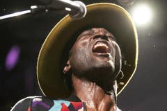 Der Nigerianer zeigte viel Leidenschaft. (Bild: KEYSTONE/Alexandra Wey, Luzern, 22. Juli 2019)