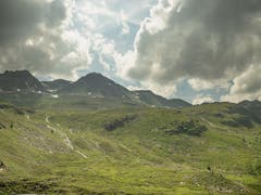 Am Sonntag das Panorama am Flüelapass genossen. (Bild: Jane Hasselmann, Flüelapass, 23. Juli 2019)