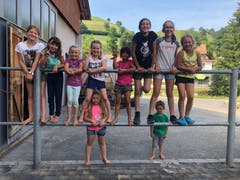 Die kleinen Reiter des Reitlagers Hanny-Fee. (Lagerbild: Reitlager Hanny-Fee, Lifelen, 22. Juli 2019)