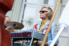 Die Luzerner Band Ophelias Iron Vest beim «Schweizerhof». (Bild: Jakob Ineichen, 24. Juli 2019)