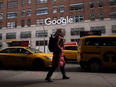 Das Bürogebäude der Alphabet-Tochter Google in New York. (Bild: KEYSTONE/AP/MARK LENNIHAN)