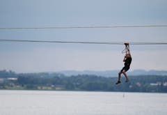 Hoch über dem Zugersee. (Bild: Stefan Kaiser, Zug, 27. Juli 2019)