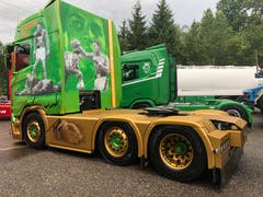 Schöne Lastwagen anzusehen ist immer schön. (Bild: Sabine Ittig, Malters, 27. Juli 2019)