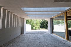 Die Pergola des neuen Kindergartens.