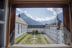 Der Innenhof. (Bild: Keystone/Urs Flüeler, Engelberg, 17. Juli 2019)