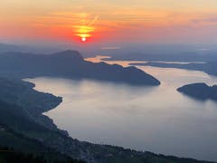 Herrlicher Sonnenuntergang auf dem Niederbauen. (Bild: Daniel Bänziger, Niederbauen)
