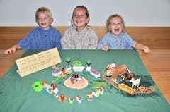 Jonah, Louisa und Ava Jung, Eschenbach