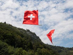 In einigen Kantonen ist die Waldbrandgefahr durch die Niederschläge vom Wochenende gesunken. Damit dürfte in gewissen Regionen dem Abbrennen von Feuerwerk am 1. August nichts im Weg stehen. (Bild: KEYSTONE/PETER KLAUNZER)