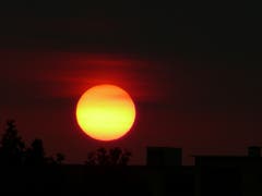 Sonnenaufgang um 5:45 Uhr. (Bild: Stefan Luzi, Emmenbrücke, 3. Juli 2019)