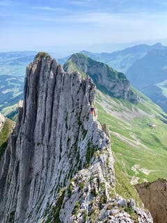 Alpine Bergfahrt im Alpstein. (Bild: Reto Schubnell)