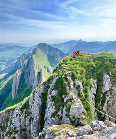 Plätzchen mit Aussicht nähe der Altenalp. (Bild: Reto Schubnell)
