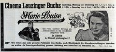 Festumzug am Kreismusiktag vom 30. Juli 1944 mit der «Harmonie» Buchs und Dirigent Fritz Blumer (neben dem Fähnrich).