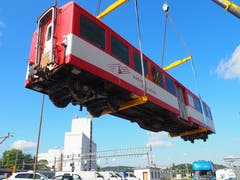 Gleiches geschah mit zwei Waggons der Matterhorn-Gotthard-Bahn.