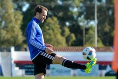Mitte Januar verpflichtete der FC Luzern Christian Schneuwly, hier im Trainingslager in Marbella. (Bild: Martin Meienberger / Freshfocus)
