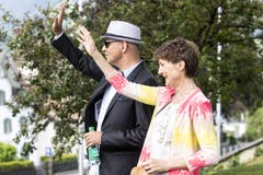 Alain Berset und Simonetta Sommaruga. (Bild: Alexandra Wey/Keystone, Schwyz, 4. Juli 2019)