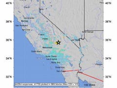 Das Zentrum des Bebens der Stärke 6,4 befand sich rund 160 Kilometer nordöstlich von Los Angeles. (Bild: KEYSTONE/EPA USGS/USGS HANDOUT)