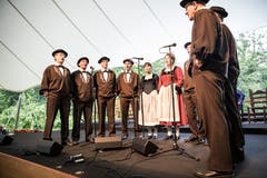 Auftritt der Obwaldner Jodlergruppe «Heiterluft».