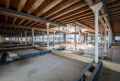 Romanshorn TG - Blick auf die Baustelle des Kornauses in Romanshorn.