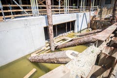 Romanshorn TG - Blick auf die Baustelle des Kornauses in Romanshorn.