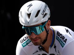 Ihm blieb um Reifenbreite nur der 2. Rang: der Slowake Peter Sagan (Bild: KEYSTONE/EPA/GUILLAUME HORCAJUELO)
