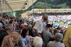 Impressionen vom Innerschweizer Schwingfest in Flüelen. (Bild: Urs Hanhart, Flüelen, 7. Juli 2019)