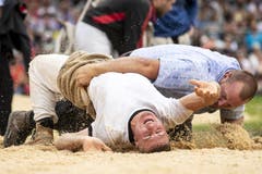 Stefan Ettlin und Sven Schurtenberger, von links. (KEYSTONE/Alexandra Wey).