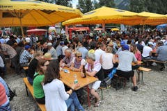 Impressionen vom Innerschweizer Schwingfest in Flüelen. (Bild: Urs Hanhart, Flüelen, 7. Juli 2019)