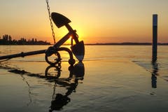 Sunset am See, in Altnau am Bodensee. (Bild: Antje Hofmann)