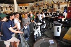 Innerschweizer Schwingfest in Flüelen: Einblick in den Gabentempel. (Urs Hanhart, Flüelen, 7. Juli 2019)