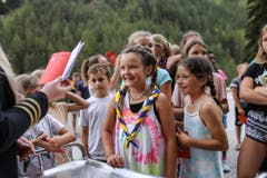Passkontrolle bei der Jubla Hohenrain-Kleinwangen im Grimentz. (Bild: PD)