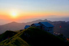 Sonnenaufgang auf dem Schäfler. (Bild: Klaus Stadler)